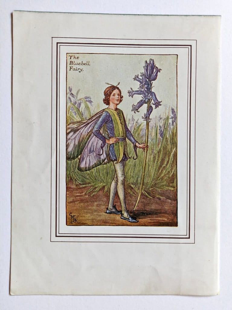 Bluebell Vintage Fairy Print – Flower Fairy Prints